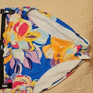 Floral High-Waisted Bikini Bottom Size L